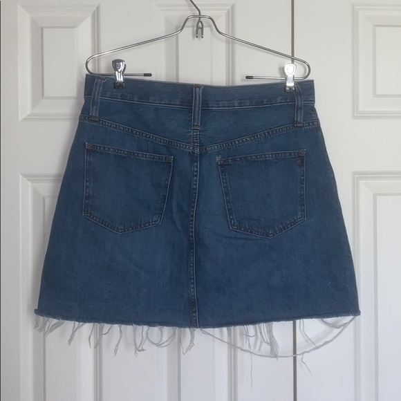 EUC Madewell rigid denim a-line mini skirt - Picture 3 of 3